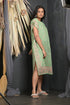OWO THE LABEL Floral Print Light Green Color Kaftan With Designer Border (OTL-KFTN-1002)